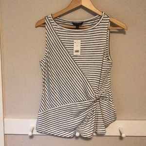 Banana Republic Black White Stripe Top